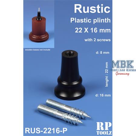 Rustic plinth Plastic 22x16mm      Sockelhalterung