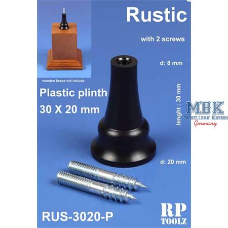 Rustic plinth Plastic 30x20mm      Sockelhalterung
