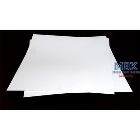 0,50 mm Stirene sheets 245x195mm Plastikkarte