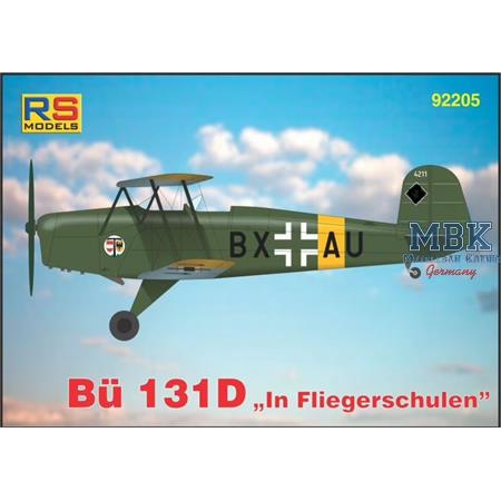 Bücker Bü 131 D in Fliegerschulen