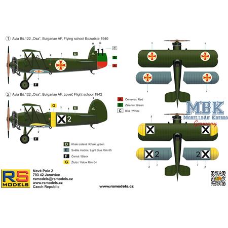 Avia Bš.122 - Bulgarian trainer from WWII