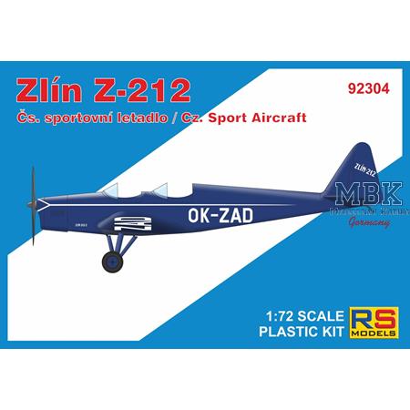 Zlín Z-212 Czechoslovakian Sport Aircraft