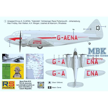 Airspeed Envoy "Gabrielle" - Schlesinger Race