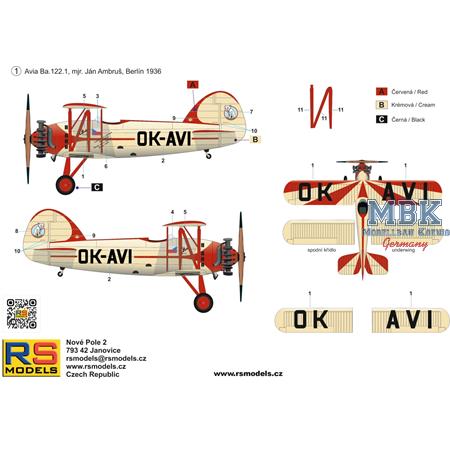 Avia Ba.122 Berlin 1936 - Limited Edition