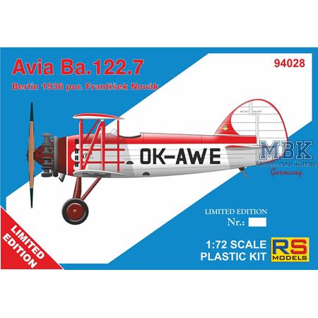 Avia Ba.122 Berlin 1936 František Novák