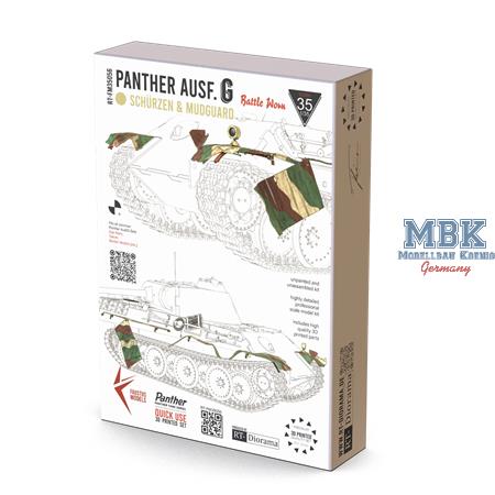 Panther Ausf. G Schürzen - Battle Worn