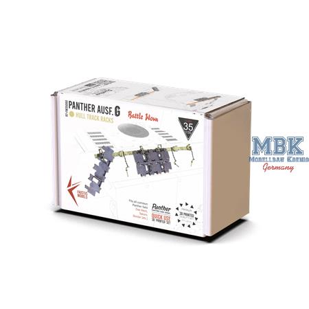 Panther Ausf. G Hull Track Racks - Battle Worn