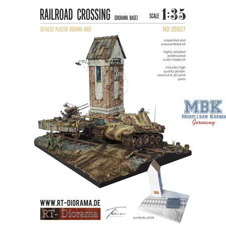 Diorama-Base: Railroad Crossing