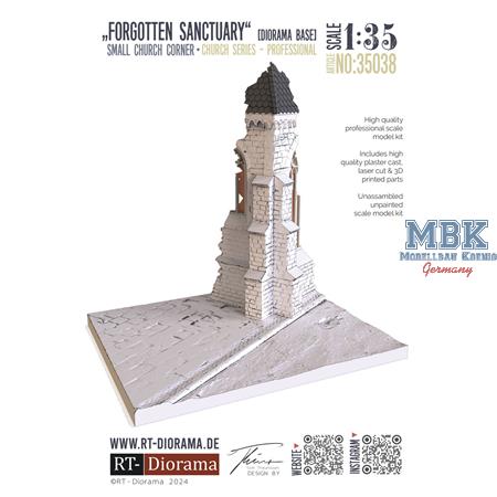 Diorama-Base: Small Church Corner Forg. Sanctuary