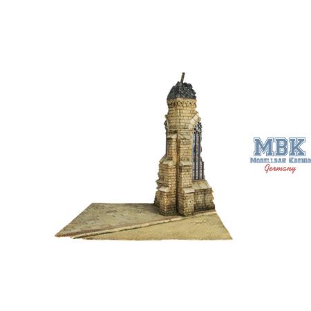 Diorama-Base: Small Church Corner Forg. Sanctuary