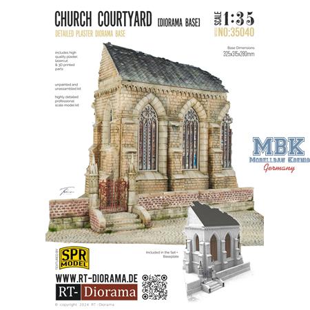 Diorama Base: Church Courtyard