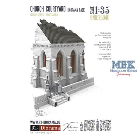 Diorama Base: Church Courtyard