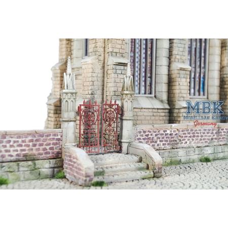 Diorama Base: Church Courtyard