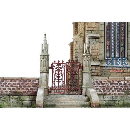 Diorama Base: Church Courtyard