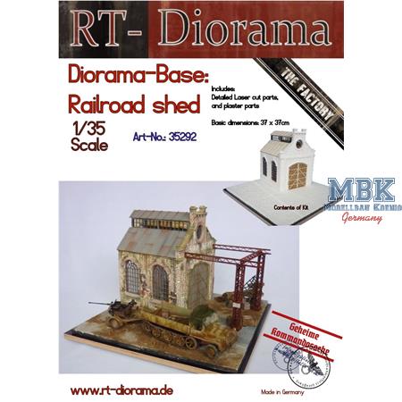Diorama-Base: "Railroad shed"