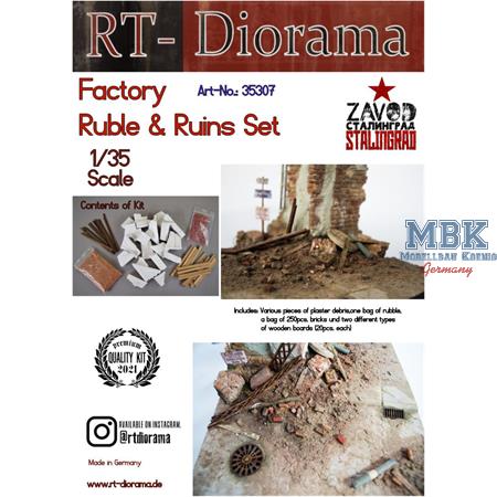 Factory rubble & ruins set