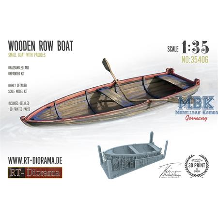 3D Resin Print: Wooden Row Boat