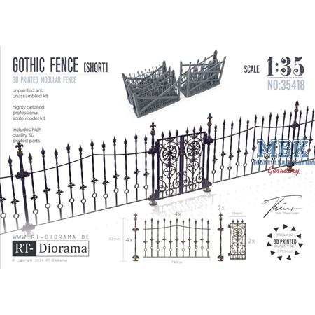 3D Resin Print: Gothic Fence short