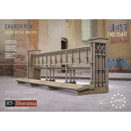 3D Resin Print: Church Pew