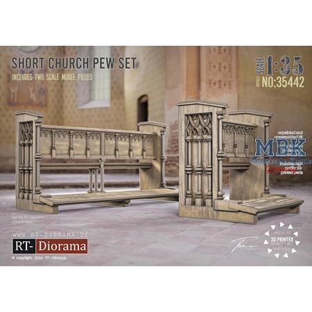 3D Resin Print: Short Church Pew Set