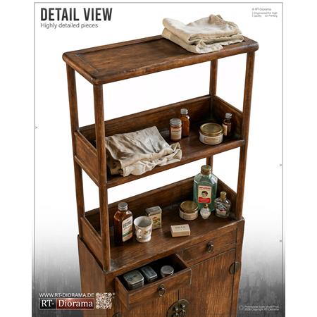 3D Resin Print: Bathroom Interior Set (1940’s)