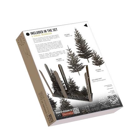 Young Fir Trees Set / Junge Tannen (40, 70, 90 mm)