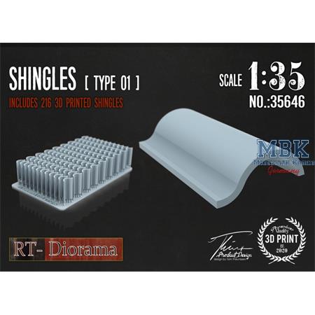 3D Resin Print: Shingles (Type 1)
