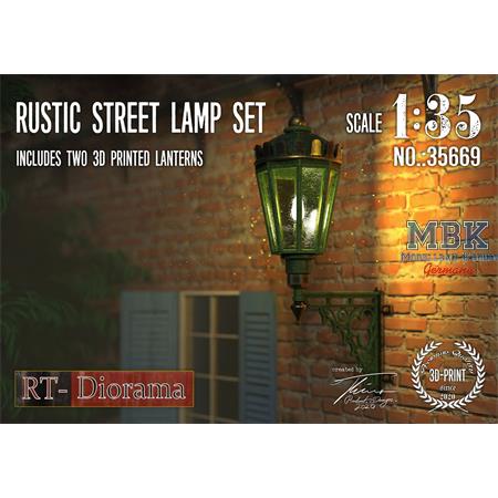 3D Resin Print: Rustic Street Lamp Set (2pcs.)
