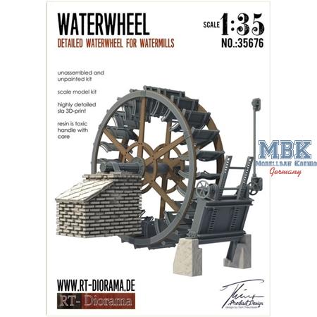 3D Resin Print: Waterwheel