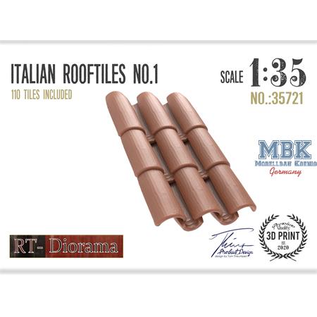 3D Resin Print: Italian Rooftiles No. 1