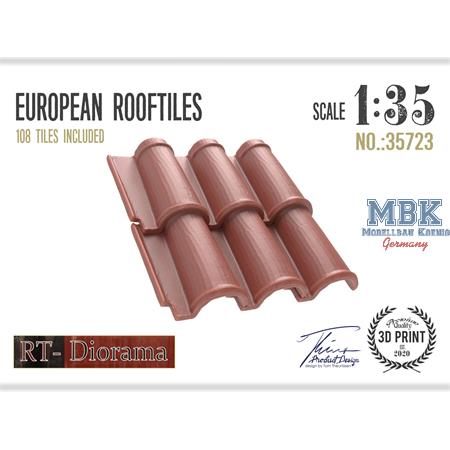 3D Resin Print: European Rooftiles