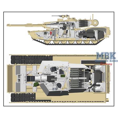 M1A1 / A2  Abrams  with Full Interior 2 in1