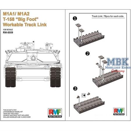 Workable Tracks for M1 A1/ A2 T-158 "Big Foot"