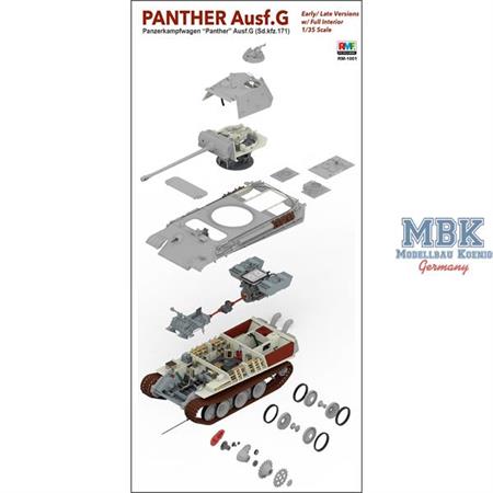 Panther Ausf. G - early or late,  full interior