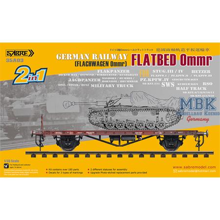 Flachwagen 0mmr - German Railway Flatbed Ommr
