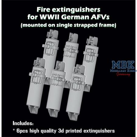 Fire extinguisers for WW II German AFV