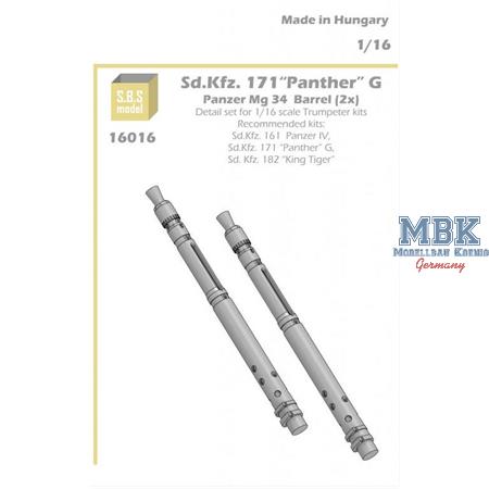 Sd Kfz 171 Panther Ausf. G Panzer MG34 barrel 2x
