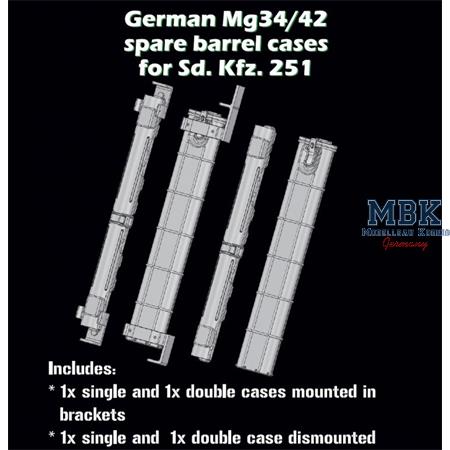 German MG34/42 spare barrel cases for Sd. Kfz. 251