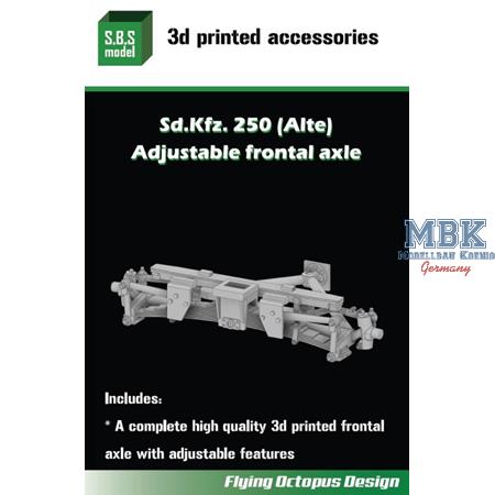 Sd.Kfz. 250 (Alte) Adjustable frontal axle f.Takom