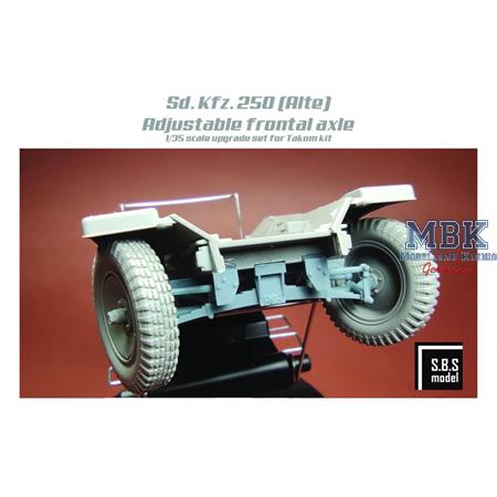 Sd.Kfz. 250 (Alte) Adjustable frontal axle f.Takom