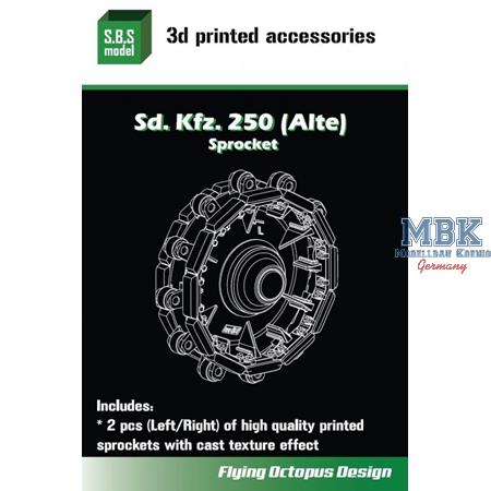 Sd.Kfz. 250 (Alte) Sprocket for Takom/Dragon kit