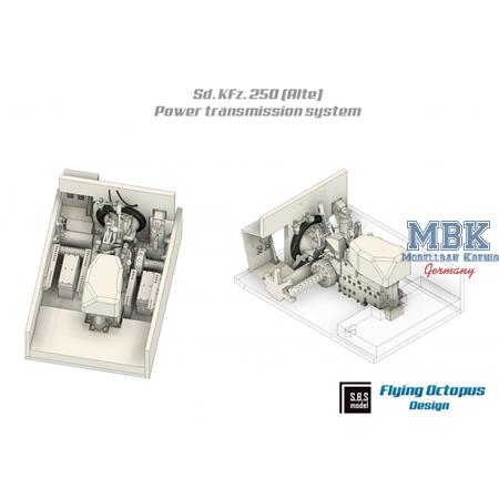 Sd.Kfz. 250 (Alte) Power transmission system