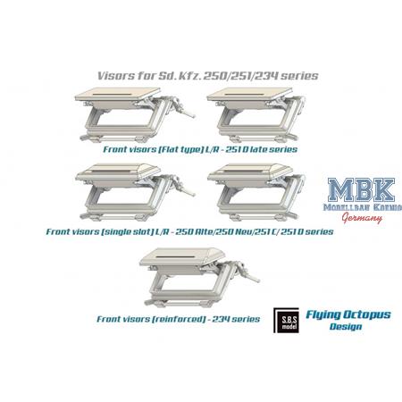 Sd.Kfz. 250 (Neu) / Sd.Kfz. 251/D series Visors