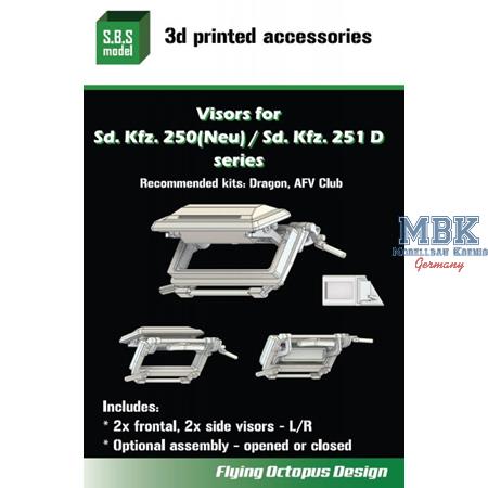 Sd.Kfz. 250 (Neu) / Sd.Kfz. 251/D series Visors