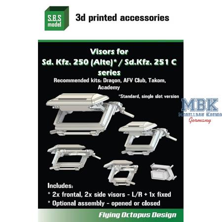 Sd.Kfz. 250 (Alte)/Sd.Kfz. 251/C series Visors