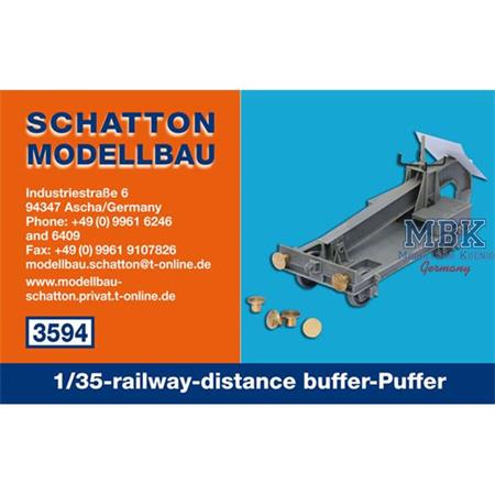 1/35-railway-distance buffer-Puffer; 2er Set