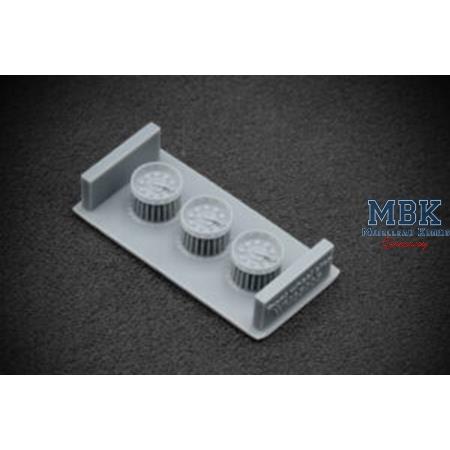 GAZ-66 Sagged wheel set - 1/35