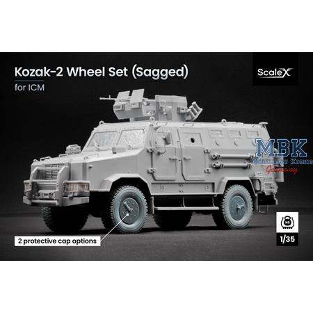 KOZAK 2 Sagged wheel set - 1/35