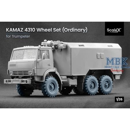 Kamaz 4310 Ordinary wheel set - 1/35 (Trumpeter)