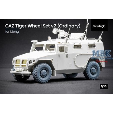 GAZ Tiger V2 (w/shield) Ordinary wheel set - 1/35